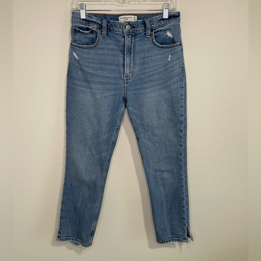 Abercrombie & Fitch High Rise Skinny Jeans SHORT - Sz 6 (28)